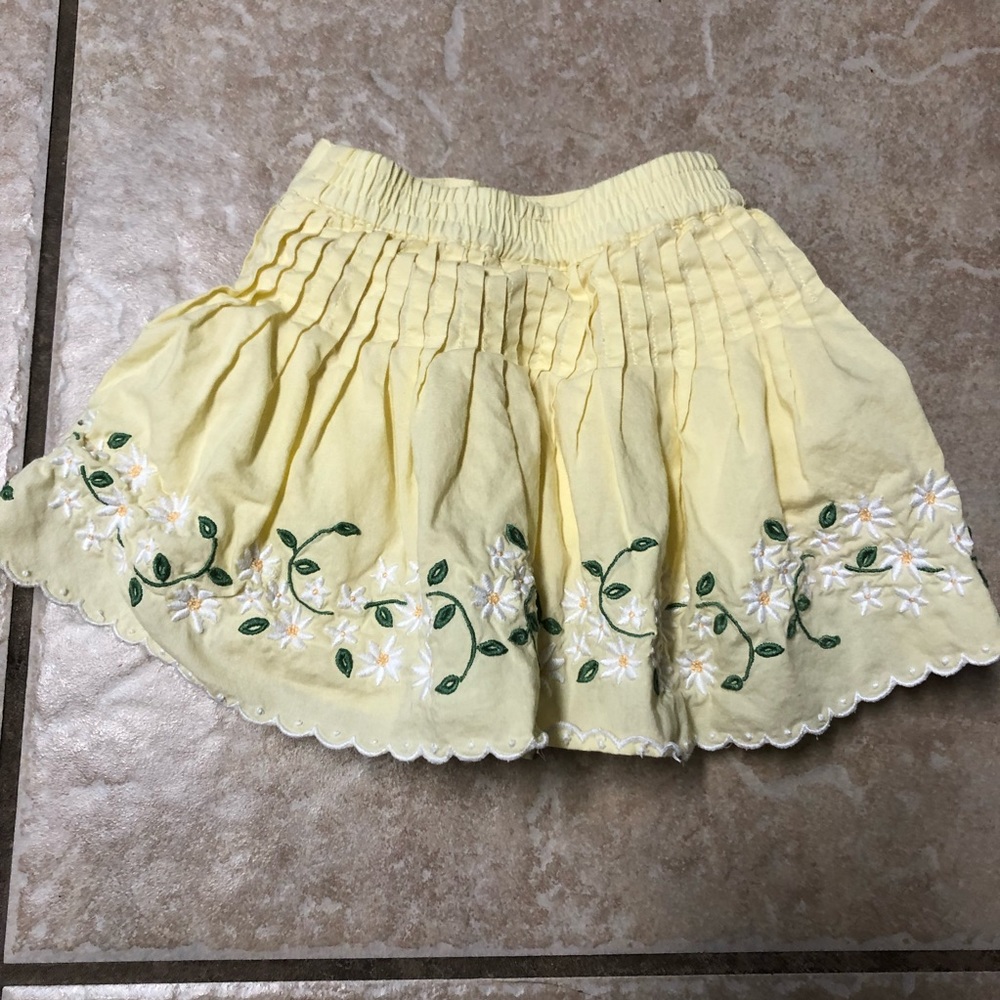Janie and Jack Yellow Skirt Infant Girl Size 3-6 Months
